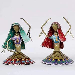 Juego de 3 Figuras Metálicas de Bailarinas, Arte Clásico para Decoración del Hogar, Estatuas Metálicas Elegantes para Estantes y Repisas - Product Image 4