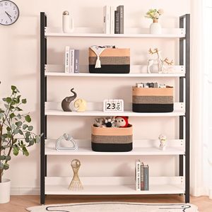 Storage <b>Baskets</b> for Organizing <b>Shelves</b>, Woven Cotton Rope Bins for Baby Nursery Organization, Book Toy Towel Organizer - Product Image 2