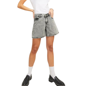 Shorts de mezclilla de cintura alta para mujer, a la moda, holgados, casuales, personalizados, al por mayor - Product Image 6