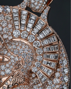 Rose Gold & Rhodium Plated 925 <b>Silver</b> Hip Hop Moissanite <b>Pendant</b> Necklace Round Iced Out Figure Charm <b>for</b> <b>Men</b> Party Jewelry - Product Image 6