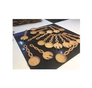 ส้อมไม้สำหรับเครื่องครัวด้ามกิ่งไม้ขนาด7.9นิ้วช้อนส้อมเครื่องใช้งานไม้สไตล์เวียดนาม - Product Image 3