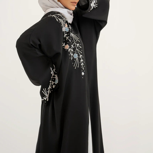 Custom Embroidered Modest Abaya Factory Direct Modern Islamic Fashion Clothing for Boutique Brands and Global Distributors - Product Image 4