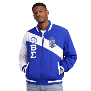 Chaqueta Cortavientos con Cierre Completo Phi Beta Sigma, Ropa de Fraternidad Griega con Diseño Ligero, Comodidad Premium y Estilo Atlético - Product Image 1