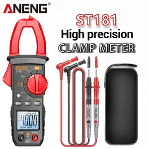 ANENG ST181 kelepçe metre dijital multimetre DC/AC gerilim 4000 sayımları akım ampermetre Tester araba Amp Hz kapasite ncv'deki Ohm testi