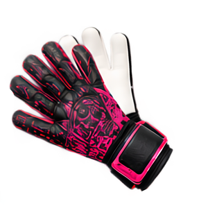 Gants de gardien de but en PU noir et rose avec sangle de poignet réglable, protection des doigts, pour entraînement et match, vente directe usine - Product Image 2
