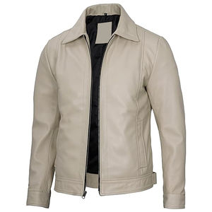 แจ็คเก็ตหนังแท้คุณภาพสูงสำหรับผู้ชาย แฟชั่นยอดนิยม ราคาขายส่ง รับผลิตตามสั่ง - Product Image 5