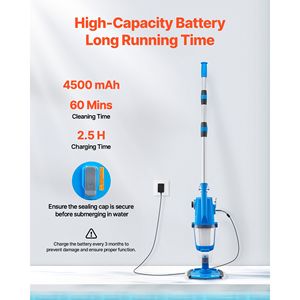 Pulitore Portatile Senza Fili per Spa con Aspirazione da 26 GPM, Ricaricabile, per Pulizia Profonda di Vasche Idromassaggio - Product Image 3