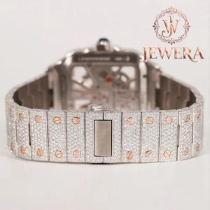 Reloj de Diamantes de Acero Inoxidable Mossinate Elegante de la Mejor Calidad con Correa Ajustable, Regalo para Cumpleaños y Ocasiones Especiales - Product Image 1