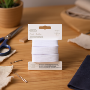 Nastro elastico Ilan 20 mm x 2 m bianco per cucito e artigianato - Product Image 3