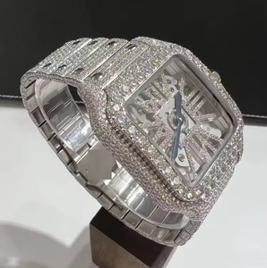 Reloj Mecánico Cuadrado de Lujo para Hombre, Caja de Acero Inoxidable, Esfera de Cristal de Zafiro, Diseño Hueco de 42 mm, Cierre Plegable - Product Image 4