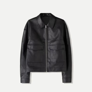 Hot Selling Men's XS High Street Style Cow Skin Canvas <b>Winter</b> Jacket Eco-Friendly Breathable Windproof Lightweight Front Logo - Product Image 1