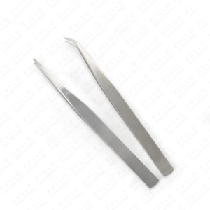 Kit de Pinzas para Pestañas de Acero Inoxidable Premium, 5 Herramientas para Extensión de Pestañas Postizas con Puntas Lisas y Dentadas, Personalizables - Product Image 5