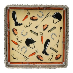 Bandeja Decorativa Cuadrada de Metal con Diseño de Caballos, Último Estilo, Bandejas de Plata Alemana para Decoración del Hogar - Product Image 2