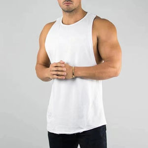 Camiseta sin mangas de punto transpirable para hombre, para gimnasio, entrenamiento, culturismo, fitness, talla grande, ajustada, para verano - Product Image 5