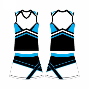 Uniforme de cheerleading pour adultes, sans manches, vert et blanc, jupe style performance, robe de spectacle - Product Image 6