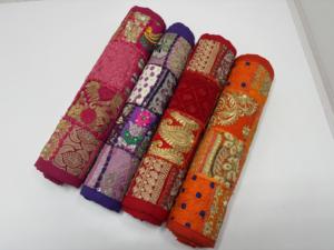 Fournisseur en gros de tissus recyclés en patchwork durable pour la décoration intérieure - Product Image 2