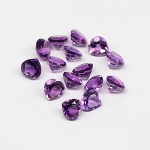 Aigue-marine naturelle facettée en forme de cœur, pierre précieuse non montée pour la création de bijoux - Product Image 1