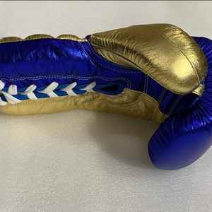 Nouveaux Gants de Boxe Professionnels Extensibles en Cuir de Vachette Véritable Teinte Vert Perle Métallisé 2026, Fabriqués sur Mesure pour l'Entraînement - Product Image 6