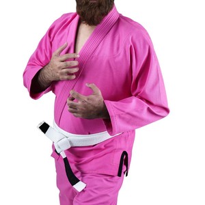 Uniforme de Karate Rosa de Algodón para Hombre, Adulto, Transpirable, Dobok de Artes Marciales, Traje de Entrenamiento de Artes Marciales - Product Image 3