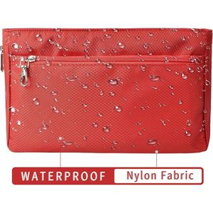 Organizer Espandibile XL Rosso in Nylon per Borse, Inserto Modellante per Borse a Mano - Product Image 3
