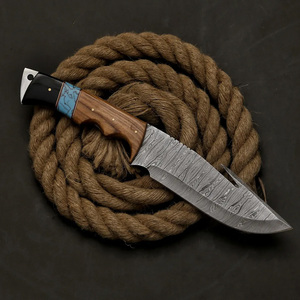 Wholesale Rose Wood Handle Outdoor Camping Self-Defense Survival Straight Knife Sharp Durable <b>Small</b> Wilderness Hunting Knives - Product Image 1