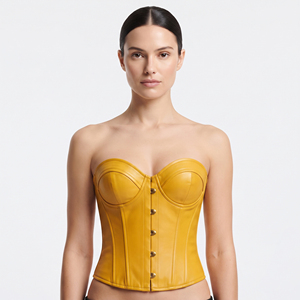 Top Corset de Cuero de Alta Compresión para Mujer con Cierre Ajustable, Diseño sin Costuras, Talla y Color Personalizables - Product Image 6