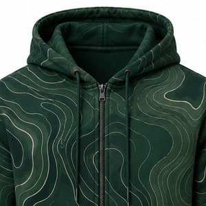 Sudaderas con Cremallera para Hombre de Alta Calidad, Algodón, 2026, Sudaderas Básicas con Cremallera, MOQ Bajo, Sudaderas con Cremallera de Moda - Product Image 3