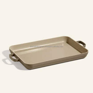 Bandeja para hornear de tamaño cuarto de aluminio más vendida, placa rectangular para hornear Pizza, bandeja para Pizza Detroit para horno, uso para hornear, logotipo personalizado - Product Image 6