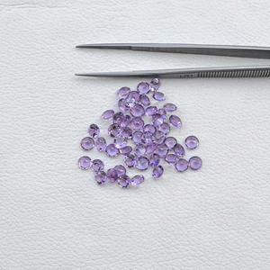 2mm a 10mm AAA Natural Brasil amatista facetado redondo corte brillante piedra preciosa venta al por mayor piedras preciosas originales para hacer joyería - Product Image 6