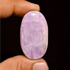 Chakralume Kunzite rose naturelle brésilienne, cabochon poli, pierre précieuse certifiée GTC, pour la fabrication de bijoux, bague, pendentif, vente en gros - Product Image 6