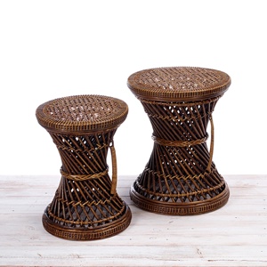 <b>Stools</b> for kitchen bar living room best quality handmade natural rattan <b>ottoman</b> <b>stool</b> pouf - Product Image 3