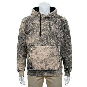 Sweat-shirt à capuche tie-dye pour homme, coupe classique, en coton tricoté, décontracté, pour l'automne, avec poche avant - Product Image 1