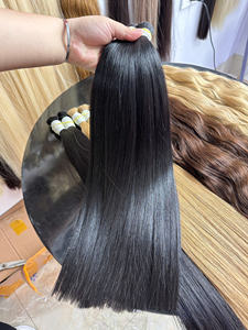 Precio de Fábrica, Cabello Natural Virgen Vietnamita de 22 Pulgadas, Liso, 100 g, Extensiones a Granel, Super Double Drawn, Resistentes a la Caída - Product Image 5