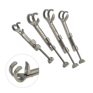 Pince à os Lambert-Lowman à trois griffes en acier inoxydable, instrument chirurgical orthopédique manuel pour usage vétérinaire - Product Image 1