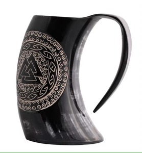 Taza de Cuerno de Búfalo Natural Hecha a Mano, Ecológica y Rústica - Product Image 1