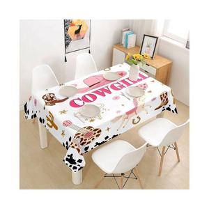 Mantel de Mesa Estándar Premium 100% Algodón, Impermeable, Resistente al Aceite, Personalizable con Bordado, en Tamaño Grande - Product Image 4