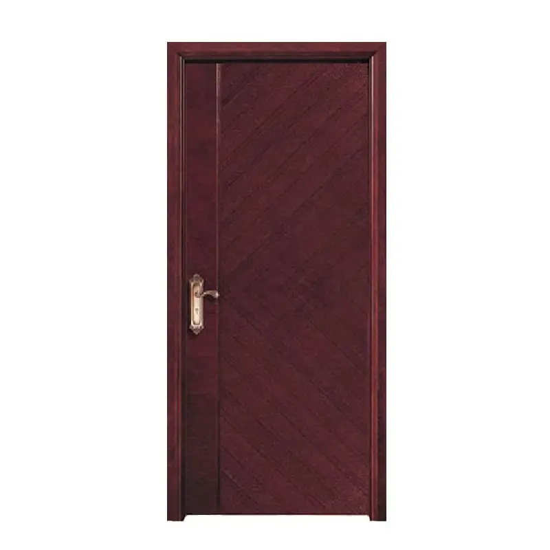 China Manufacture Waterproof WPC Door Panel PVC Door Skin American Style Interior Entry Door for Bedroom Hotel Room