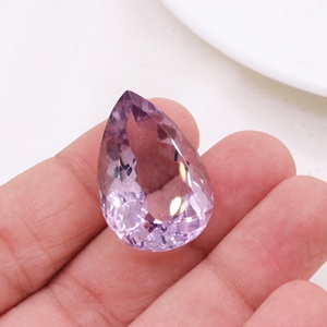 Venta al por Mayor de Amatistas Naturales de Grado Exclusivo, Corte Pera de 40 Quilates, 29x20mm, Color Morado Claro, Facetadas, Piedras Preciosas Sueltas para Joyería - Product Image 5