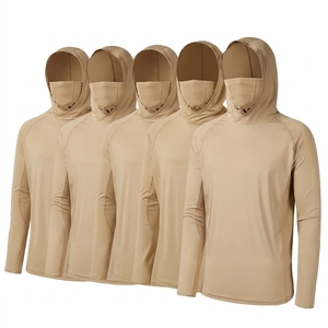 เสื้อฮู้ดดี้ตกปลา UPF 50+ สำหรับทุกเพศ ผลิตจากโพลีเอสเตอร์และไนลอน น้ำหนักเบา ระบายอากาศได้ดี แห้งเร็ว ป้องกันรังสียูวี แขนยาว เหมาะสำหรับเล่นกีฬา - Product Image 5