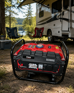 Generador Portátil de Gasolina SS SAMSON de 3KVA, 4 Tiempos, Arranque por Retroceso, Tanque de Combustible de 15L, 240V, para Uso de Emergencia - Product Image 5