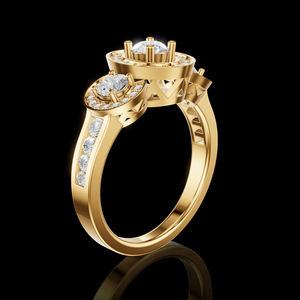 Anillo de Compromiso Unisex con Diamante Sintético Cultivado en Laboratorio, Corte Brillante Redondo, Color E, Certificado EGL, Chapado en Plata 925, de Lujo, Marca Aurum Diam - Product Image 5