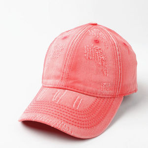 หมวกเบสบอลยีนส์ฟอกสีสไตล์วินเทจสำหรับทุกเพศ ฤดูใบไม้ผลิ/ฤดูร้อน - ดีไซน์เรียบหรูสีพื้น - ป้องกันแสงแดดสำหรับกิจกรรมกลางแจ้ง พร้อมโลโก้แบบกำหนดเอง - Product Image 1