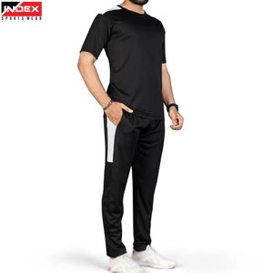 Ensemble de sport pour homme de haute qualité, t-shirt et pantalon, respirant, pour l'été, vêtements de sport, entraînement fitness, tenue décontractée - Product Image 1