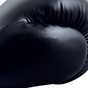 Guantes de Boxeo Profesionales para Hombre, de Cuero Genuino, Personalizables, Color Morado y Negro, Duraderos, Transpirables, de Alta Calidad, Diseño Edoor - Product Image 5