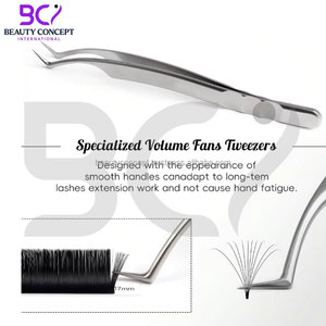 ชุดแหนบสแตนเลสทนทาน ปลายแหลมเรียบ สำหรับต่อขนตา แหนบต่อขนตาสำหรับผู้เชี่ยวชาญ ผลิตจากเหล็กญี่ปุ่น 4 ชิ้น - Product Image 4