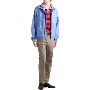 Nouvelle veste coupe-vent légère décontractée pour homme en nylon recyclé de qualité supérieure avec col montant et fermeture éclair, vêtement d'extérieur de luxe, fabricant OEM personnalisé - Product Image 3