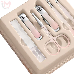 2026 Girl Gift Stainless Steel Manicure Set for Women with 5 in 1 <b>Nail</b> Clippers 6pcs Scissors Tools in Box - Product Image 2