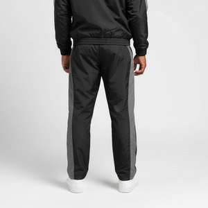 Pantalon de survêtement coupe ample en nylon pour homme, avec taille élastique et cordon de serrage, jambe droite, idéal pour le sport et les loisirs - Product Image 5