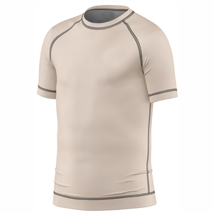 <b>Men's</b> Short Sleeve Rash Guard Quick Dry Anti-Bacterial Eco-Friendly Athletic <b>Swim</b> <b>Top</b> with UV Protection for Beach - Product Image 3