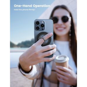 Supporto ad Anello Magnetico per MagSafe con Rotazione a 360 Gradi, Impugnatura Magnetica per Telefono, Accessorio Kickstand - Product Image 4